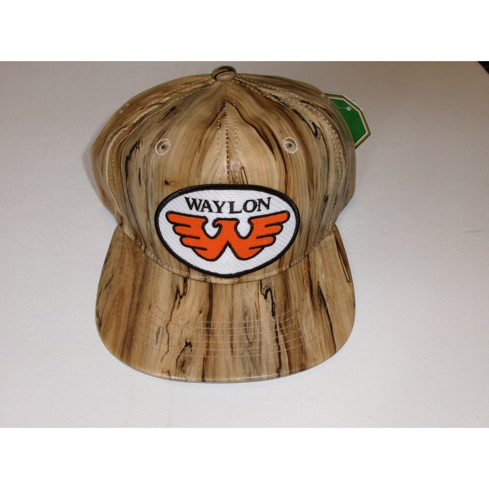 WAYLON JENNINGS CAMO SNAPBACK BEACH GOLF Y2K 00S HAT CAP VINTAGE N1
